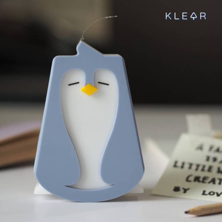 klearobject-penguin-baby-tape-dispenser-แท่นตัดเทป-แกน-1นิ้ว-แท่นใส่สก๊อตเทป-แท่นตัดเทปใส-แท่นตัดสก๊อตเทปอะคริลิค-นกเพนกวิน-แท่นเทปใส-แท่นสก็อตเทป-เทปใส