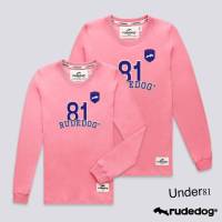 Rudedog เสื้อยืดแขนยาวชาย/หญิง สีชมพู รุ่น Under81 (ราคาต่อตัว)