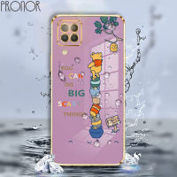 Soft Shockproof Case for Infinix Note 11 12 Pro 11S 12G96 Smart 4 4C 6HD 6 Plus 5 Cartoon Happy Multiple Winnie The Pooh TPU Electroplating Square Drop-proof Protective Cover