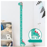 Cartoon Animals Height Measure Wall Sticker Unicorn Dinosaur Wallpaper for Kids Room Nursery Child Growth Ruler Growth Chart Wall Stickers Decals