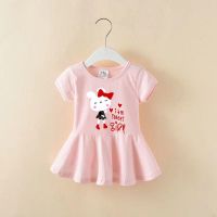 2023 New Child Summer Clothes Bunny Pattern Girls Dress  by Hs2023