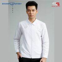 เสื้อแจ็กเก็ต GRAND SPORT เสื้อ JACKET 20-680 สีขาว ไม่มีซับใน ของเท้100%