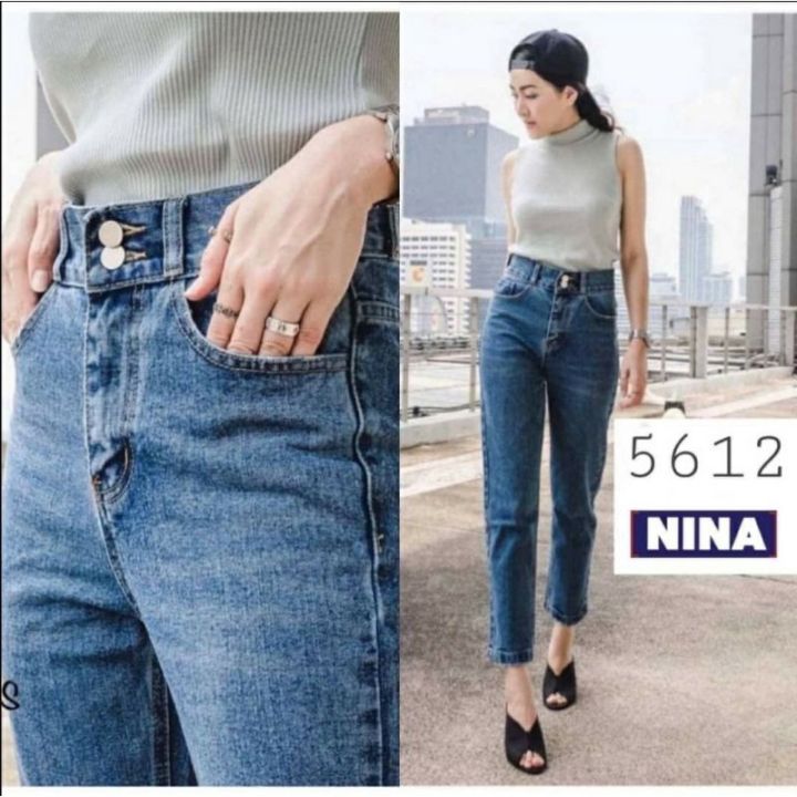 olivia-jeansกางเกงยีนส์ทรงบอยสลิม-เอวสูงปรี๊ดรุ่นนี้บอกเลย-จัดด่วนนน-ผ้ายืดนิดๆ-คือเก็บทรงมากสวยเลยจ้า