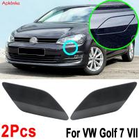 2Pcs For VW Golf MK7 2013 - 2017 Headlight Washer Nozzle Cover Base Color Cleaning Water Spray Jet Cap Lid 5GG955110 5GG955109