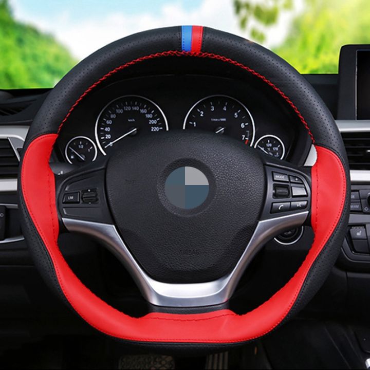 yf-38-cm-anti-slip-steering-wheel-soft-fiber-leather-car-steering-wheel-cover-with-needle-and-thread-interior-accessories