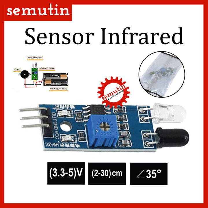 Sensor Inframerah IR Infrared / Pendeteksi Halangan Rintangan Garis ...