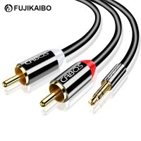 1 To 2 RCA Audio Cable Jack 3.5 mm to 2RCA Male L/R Audio Adapter Splitter Aux Cable For DVD Speaker Phone PC TV Box Laptop Aux