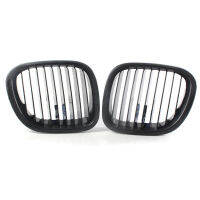 2ชิ้นเซ็ตซ้ายขวากระจังหน้าย่าง ABS สำหรับ BMW Z3 Z Series 1996 - 2002 2ประตู51138412949, 51138412950เคลือบแบนสีดำ