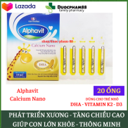 Canxi tăng chiều cao cho bé Alphavit Calcium Nano - Bổ sung canxi