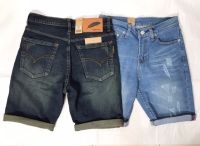 CH short jeans ขาสั้นยีนส์ยืด No.365  Size 28-36 พิเศษ 38-44 มี 2 สี (บูลซีดฟ้า , มิดไนท์สนิม) ผ่านการขัดฟอก ถลอกนิดๆ