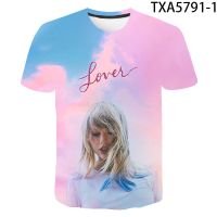 2023 newFunko เสื้อยืดลําลองแฟชั่น แขนสั้น พิมพ์ลายนักร้อง Taylor Swift 3D สไตล์ฮิปฮอป สําหรับผู้ชาย ผู้หญิง ทุกเพศ