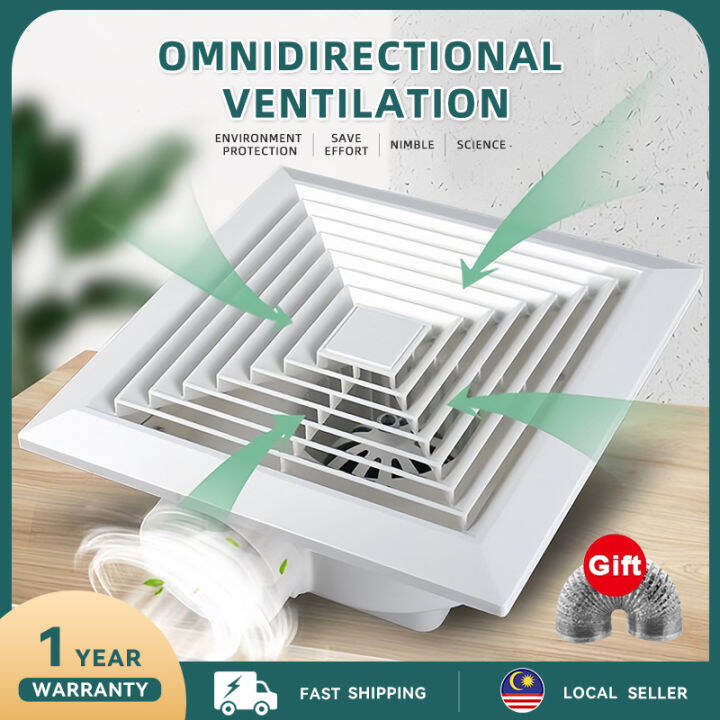 1 Year Warranty Ceiling exhaust fan 6/8/10/12 inch powerful mute