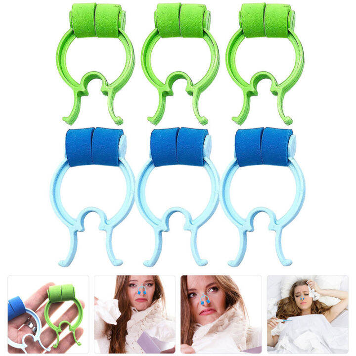 Loesywig 6 Pcs Fixed Pinch Nose Nasal Clips Stop Bleeding Products