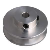 31x15 ilver Aluminum Alloy Single Groove 5MM 6MM 7MM Fixed Bore Pulley for Motor Shaft 3-5MM PU Round Belt Clamps