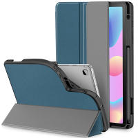 สำหรับเคส Galaxy Tab S6 Lite พร้อมที่ใส่ปากกา S,slim Tri-Fold Case Cover เข้ากันได้กับ Samsung Galaxy Tab S6 Lite 10.4นิ้วรุ่น SM-P613/P619/P610/P615 2022 2020 Release [รองรับ Auto Wake/sleep]