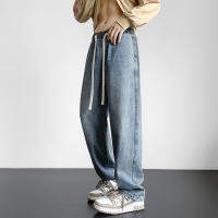 Gifts Spot Port Wind Spring And Autumn Retro Trousers Male Loose Straight Tube, Wide -Leg Daddy Pants Ins Tide Brand