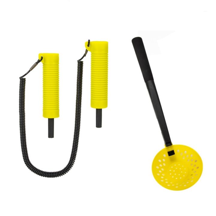 outdoor-ice-safety-kit-ice-fishing-scoop-scoop-with-whistle-and-shoe-covers-fishing-equipment