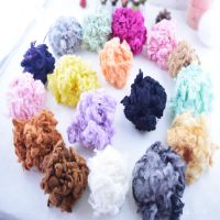 Coils of Wool felt Carded Sheep WoolRovingFiberNeedle FeltingSpinning 50g/bags DIY Baize poke poke fun