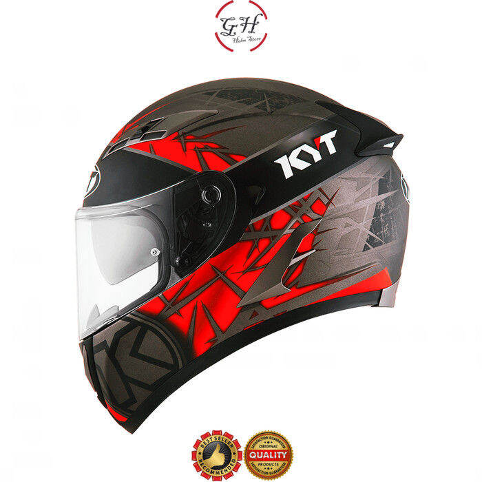 Cod Helm Kyt Falcon Fr Spike Kyt Full Face Kuning L Promo Lazada