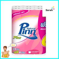 กระดาษชำระ PINN REGULAR แพ็ค 24+6TOILET TISSUE PINN REGULAR PACK24+6 **ขายดีที่สุด**