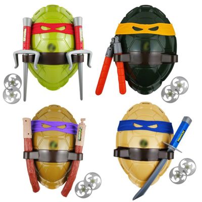 ZZOOI Turtles Mutant Ninja Turtle Leo Mikey Raph Don Action Anime Figure Cosplay Shell Props for Kids Decoration Fantasy Armor Toys