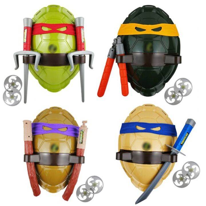 turtles-mutant-ninja-turtle-leo-mikey-raph-don-action-anime-figure-cosplay-shell-props-for-kids-decoration-fantasy-armor-toys