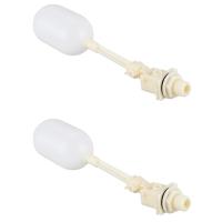 2X Mini DN15 1/2 Inch Spool Box Float Valve Connection Filling Valve Float Valve White