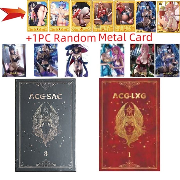 ลงคะแนนบัตรสะสมการ์ดอะนิเมะ-acg-sac-การ์ดโลหะเกม-tcg-การ์ดเกม-tabl-แบบสุ่มปาร์ตี้สาวๆของเล่นคริสต์มาสสำหรับเด็ก1ชิ้น