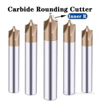 รัศมีคาร์ไบด์มุมการปัดเศษ End Mill เครื่องมือ CNC R0.5 R1 R2 R3 R4 R6 Chamfering นอก Radii Quarter Circle Router Bit