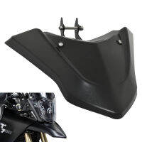 Black Motorcycle Parts Front Wheel Upper Fender Mudguard Beak Nose Cone Extension Cover Extender Cowl ABS Plastic For YAMAHA Tenere 700 T7 XT700Z XTZ700 XTZ XT 700 Z DM08 2018 2019 2020 2021