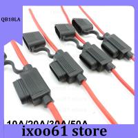 ixoo61 store Waterproof Mini Small Medium Auto Fuse Holder Power Socket 16/14/12/10Awg Car Blade Fuse Wire Cable