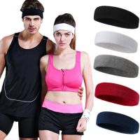 【CW】 Hair Bands Women/Men Cotton Sweatband Safety Headband Gym Stretch Band Sport Elasticity Sweat