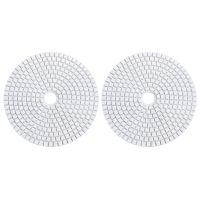 2pcs 5 Inch 125mm Wet Diamond Polishing Pads Marble Granite Grits 30