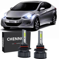 2ชิ้นสำหรับ Hyundai Elantra MD 6000K LED ไฟหน้าหลอดไฟ2012 2013 2014 2015 2016 2017