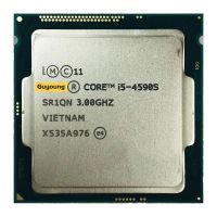 YZX Core I5 4590S I5-4590S 3.0 GHz ใช้เครื่องประมวลผลซีพียู Quad-Core 6M 65W LGA 1150