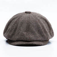 2ขนาด Peaky Blinders ผู้ชาย Berets หมวกฤดูใบไม้ร่วงใหม่ Vintage Herringbone แปดเหลี่ยมหมวกผู้หญิงสบายๆหมวกฟักทอง Gatsby Flat Beret หมวก