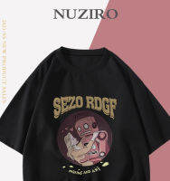 NUZIRO(พร้อมส่ง)เสื้อยืดแขนสั้น รูปแบบโรแมนติก ผ้านิ่ม เด้ง ใส่สบาย สไตล์เกาหลี #I0142