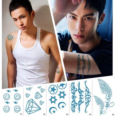 Juice tattoo stickers herbal waterproof mens long-lasting finger adult flower arm cover stickers semi-permanent high-end stickers