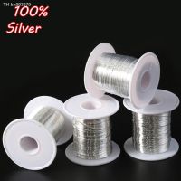 ¤ 1 Meter 925 Sterling Silver Wire Line Jewelry Making Findings Component DIY Necklace Bracelet Earring Accessories Wholesale