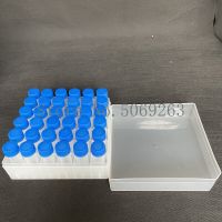 ；【‘； 36Pcs/Box Plastic 5Ml Freezing Tube + One Piece 36 Vents Storage Cryovial Cryo Tubes Freeze Pipe