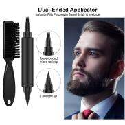 Bolehdeals 2 sản phẩm bút chì lông râu hai đầu Bộ lược chải râu bút lông