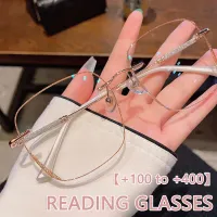 + 100ถึง + 400ใหม่แว่นอ่านหนังสือสำหรับผู้หญิงแฟชั่นความละเอียดสูงป้องกันแสงสีฟ้า Presbyopic แว่นตาที่มีเกรด