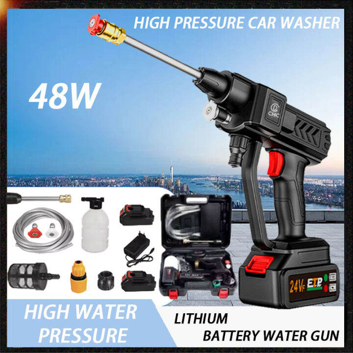 Pressure Washer 48V 2 batteries portable car machine set cordless car
