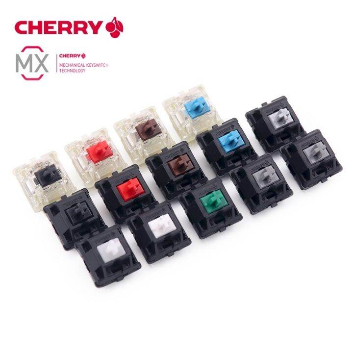 Mechanical Keyboard Cherry Mx Red Silent Switches Black Cherry Mx