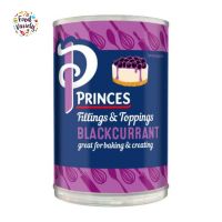 Princes Blackcurrant Fillings &amp; Toppings 410g ปรินซ์ แบล็คเคอแรนท์ สำหรับเป็นท็อปปิ้งและฟิลลิ่ง 410กรัม