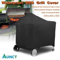 Outdoor Waterproof BBQ Grill Protective Cover for Weber 7152 Barbecue Cover Round Grill Charcoal Barbeque Cover 124x65x101cm