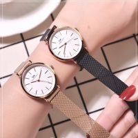 （A Decent035）MagneticWomen Simple LuxuryGoldWatch WithStrapClassic LadiesWristwatches