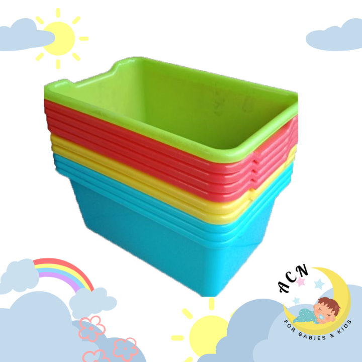 A&S 1set Plastic Toy Bins storage 6 Small & 3 Big Size for Toy Rack