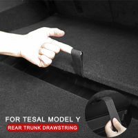 Rear Trunk Rope DrawString For Tesla Model Y 2022-2023 Open Tail Box Cover Handle Pull Strap Car Accessories Practical Gadgets