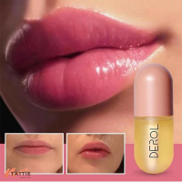 Tattie【Ready สหรัฐอเมริกา Stock 】 DEROL Instant Lip Enhancer Plumper น้ำมันลด Lip Fine Line มอยซ์เจอไรเซอร์ที่คงทน Lip Care